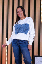 Carica l'immagine nel visualizzatore di Gallery, Felpa Top Jeans

